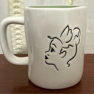 RAE DUNN Disney "PRINCESS AND THE FROG" Double Sided Mug GREEN Interior Used